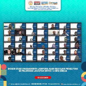Dosen STIAB Jinarakkhita Lampung Asah Keahlian Penelitian di Pelatihan Lanjutan NVivo 12 Sesi Kedua